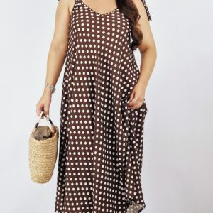 Vestido Amaya | Castanho